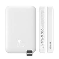 Повербанк бездротовий з MagSafe Baseus Magnetic Mini Air 6000mAh 20W Type-C білий (P10059002223-00), фото 3