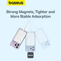 Повербанк бездротовий з MagSafe Baseus Magnetic Mini Air 6000mAh 20W Type-C білий (P10059002223-00), фото 6