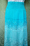 Спідниця жіноча, літня, бавовна прошва. Індія L/XL (46-50)., фото 5