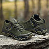 Чоловічі тактичні кросівки хакі шкіряні військові демісезонні, армійське взуття на весну осінь для зсу, розмір 40-45, фото 5