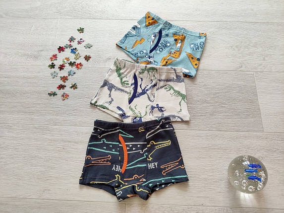 Дитячі труси боксери для хлопчика 2-9 років набір із 3 пар, арт. ТМ024, фото 1