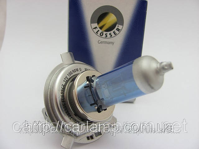 Лампи для автомобільних фар Flosser H4 Silver Blue