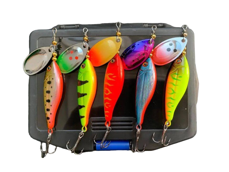 Набор Вертушек Blue Fox Vibrax Minnow Spin 11g блесна на щуку 5шт в ...