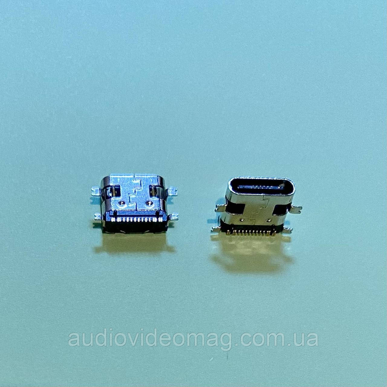 Гніздо USB TYPE-C 16 pin, smd, фото 1