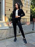 Жіночий весняний костюм велюровий новинка 2024, фото 5