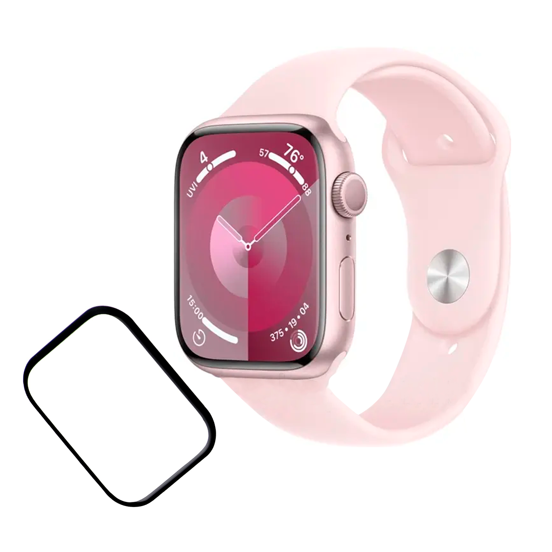 Смарт-годинник Smart Watch Series 9 Amoled 41 мм Рожевий + захисна плівка на екран