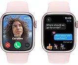 Смарт-годинник Smart Watch Series 9 Amoled 41 мм Рожевий + з ремінцем силіконовим, фото 4