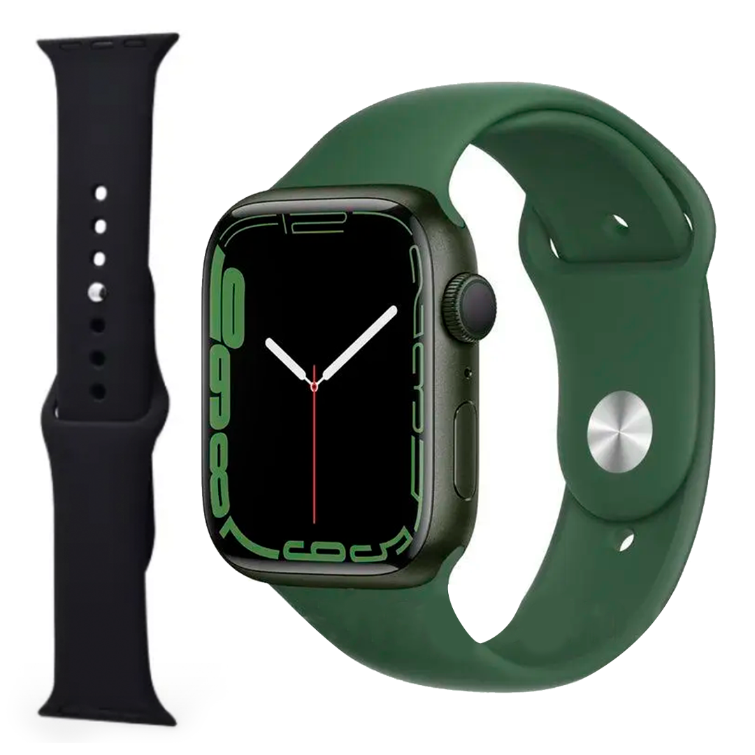 Смарт-годинник Smart Watch Series 9 Amoled 41 мм Зелений + з ремінцем силіконовим