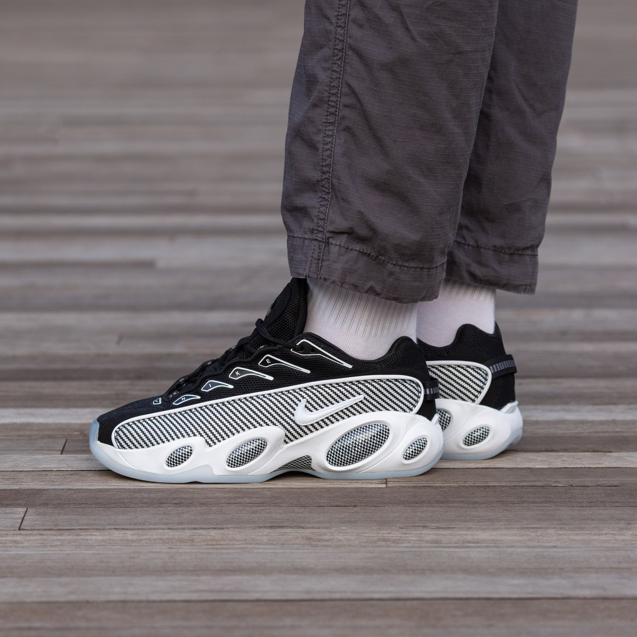 Чоловічі Кросівки Nike x NOCTA Drake Glide Black White / Найк НОКТА Дрейк Глайд Чорні з Білим