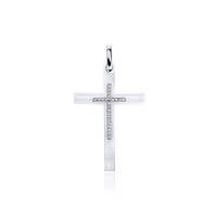 Срібний підвіс зі вставкою фіаніт/кераміка