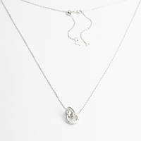 Срібне кольє в стилі "Cartier" зі вставкою фіаніт