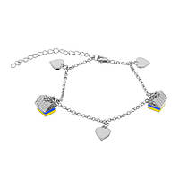 Срібний браслет, Розмір 17 см x 5 см, Вага: 6.4 г