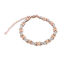 Срібний браслет в позолоті з фіанітами, Розмір 16 см x 5 см, Вага: 8.6 г