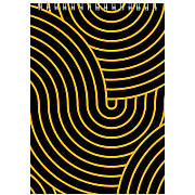 Блокнот на спiралi Axent D8012-03, А5, 48 аркушів, клітинка, жовтий