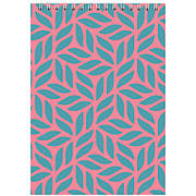 Блокнот на спiралi Axent D8012-05, А5, 48 аркушів, клітинка, рожевий