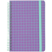 Блокнот на спiралi Axent 8460-3-A, А5, 120 аркушів, клітинка, тверда обкладинка, бузковий