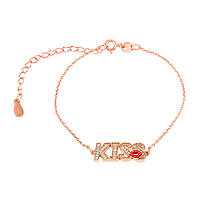 Срібний браслет в позолоті з фіанітами, Розмір 16 см x 5 см, Вага: 2.6 г