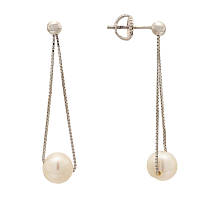 Срібні сережки з перлами