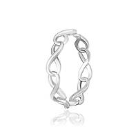 Срібна каблучка родована нескінченність, Розмір 15,5, Вага: 1.1 г