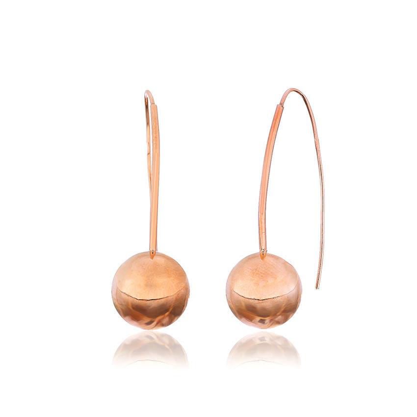 Срібні сережки в позолоті