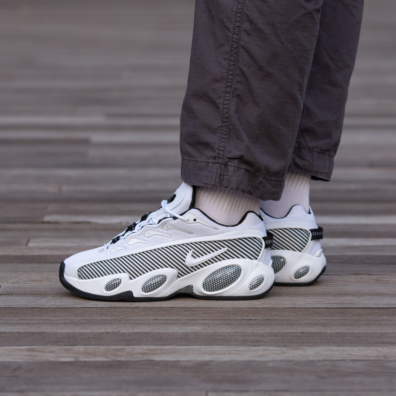 Чоловічі Кросівки Nike x NOCTA Drake Glide White Black / Найк НОКТА Дрейк Глайд Білі з Чорним