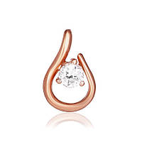 Срібний підвіс в позолоті з фіанітами