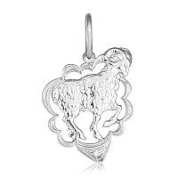 Срібний підвіс з фіанітами "Овен"