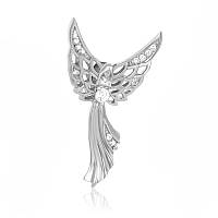 Срібний підвіс з фіанітами "Янгол"