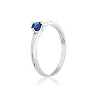 Срібна каблучка з фіанітами, Розмір 16,0, Вага: 1.1 г