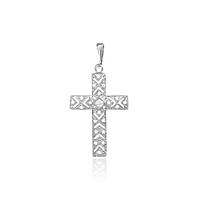 Срібний підвіс з фіанітами "Хрест"