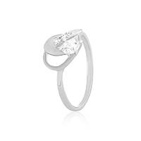 Срібна каблучка з фіанітами, Розмір 16,0, Вага: 1.8 г