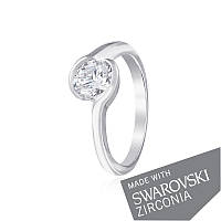 Срібна каблучка з цирконієм SWAROVSKI ZIRCONIA, Розмір 16,0, Вага: 2.4 г