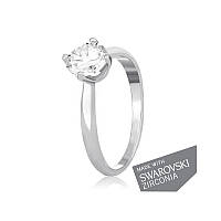 Срібна каблучка з цирконієм SWAROVSKI ZIRCONIA