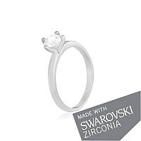 Срібна каблучка з цирконієм SWAROVSKI ZIRCONIA