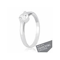 Срібна каблучка зі SWAROVSKI, Розмір 16,0, Вага: 1.3 г
