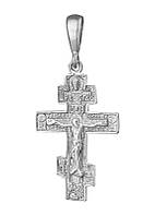 Срібний підвіс "Хрест"