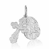 Срібний підвіс "Хрест з іконою "Віра, Надія, Кохання і їхня мати Софія"