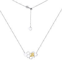 Срібне кольє "Бджола", Розмір 35-47 см x 0,1 см, Вага: 3.7 г