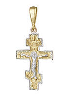 Срібний підвіс в позолоті "Хрестик"