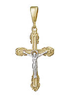 Срібний підвіс в позолоті "Хрестик"
