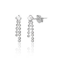 Срібні сережки без покриття