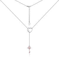 Срібне кольє, Розмір 40 см x 0,1 см, Вага: 3.1 г