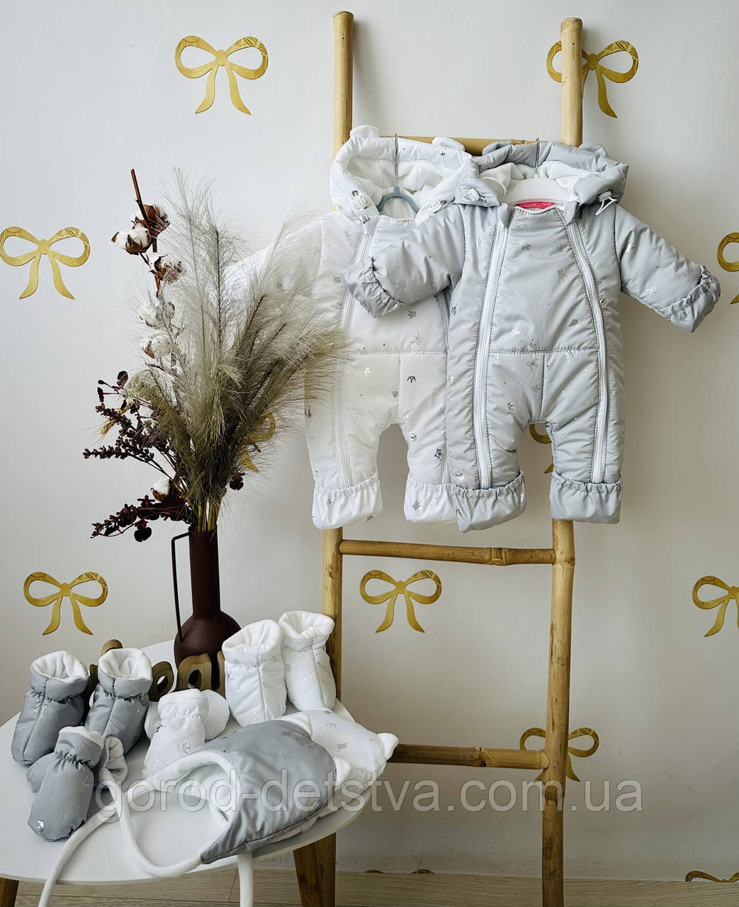 Дитячий демісезонні комбінезон 62 68 розмір для діток від 0 до 6 міс Весна Осінь, фото 1