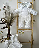 Дитячий демісезонні комбінезон 62 68 розмір для діток від 0 до 6 міс Весна Осінь, фото 6