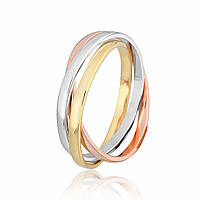 Срібна каблучка в позолоті