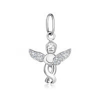 Срібний підвіс з фіанітами "Янгол"