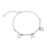 Срібний браслет "Квіти", Розмір 17 см x 4 см, Вага: 3.0 г