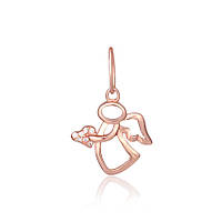 Срібний підвіс в позолоті з фіанітами "Янгол"