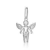 Срібний підвіс з фіанітами "Янгол"