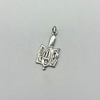 Срібна підвіска родована патріотична